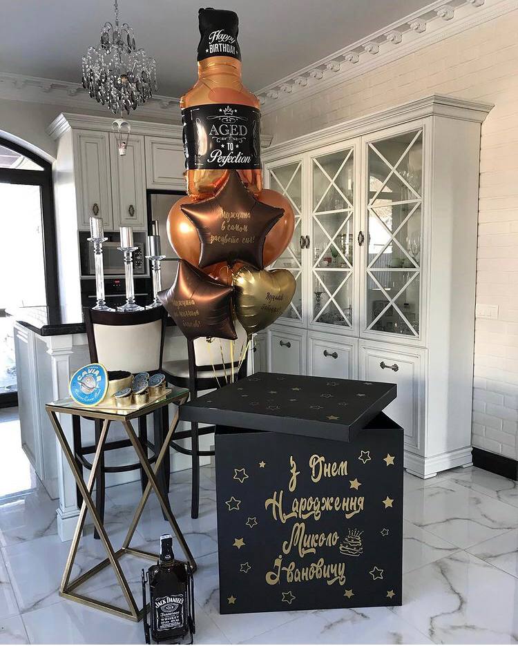 Коробка с шарами "Добрый Джек"