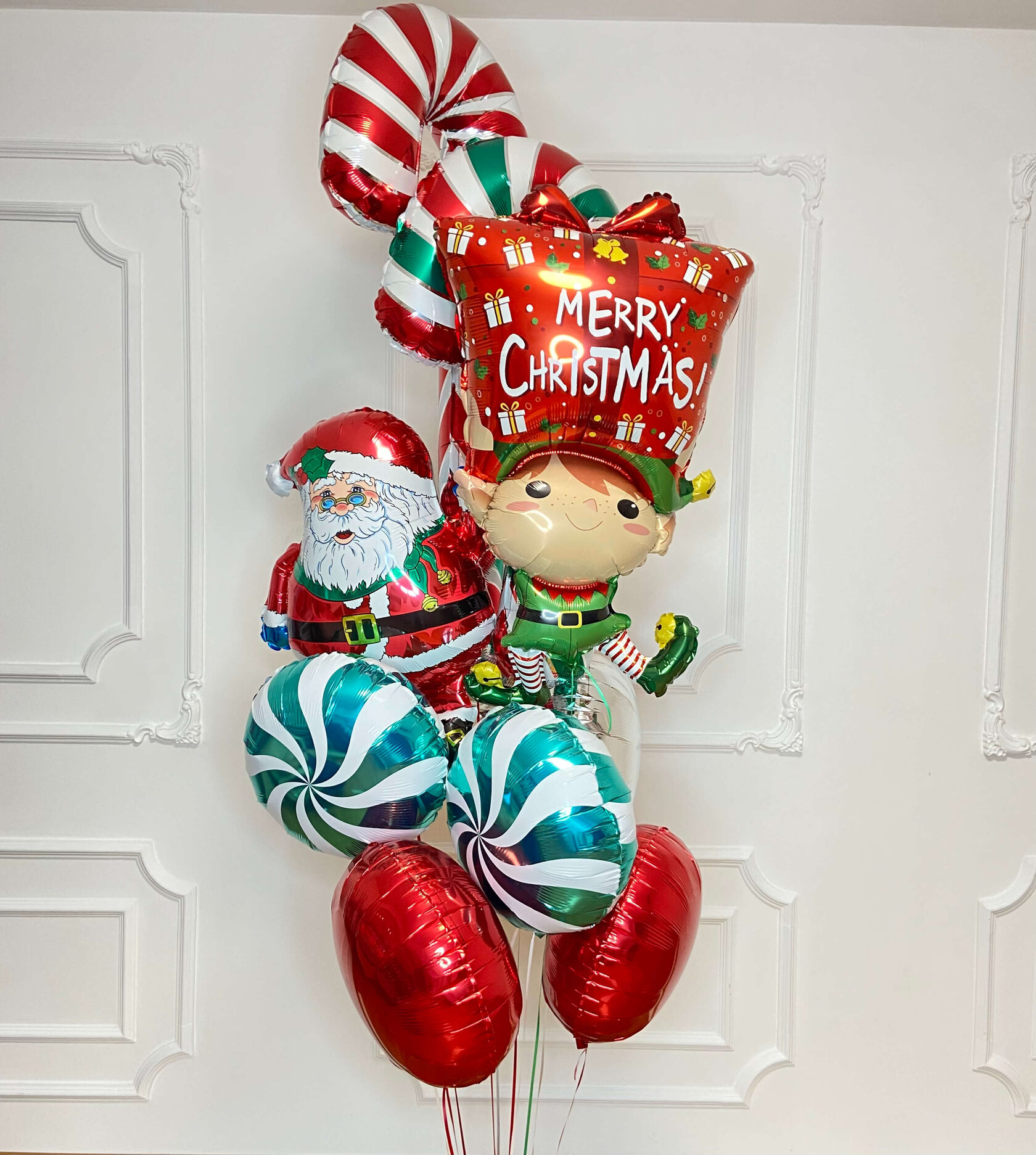 Воздушные шары на новый год "Леденцы"