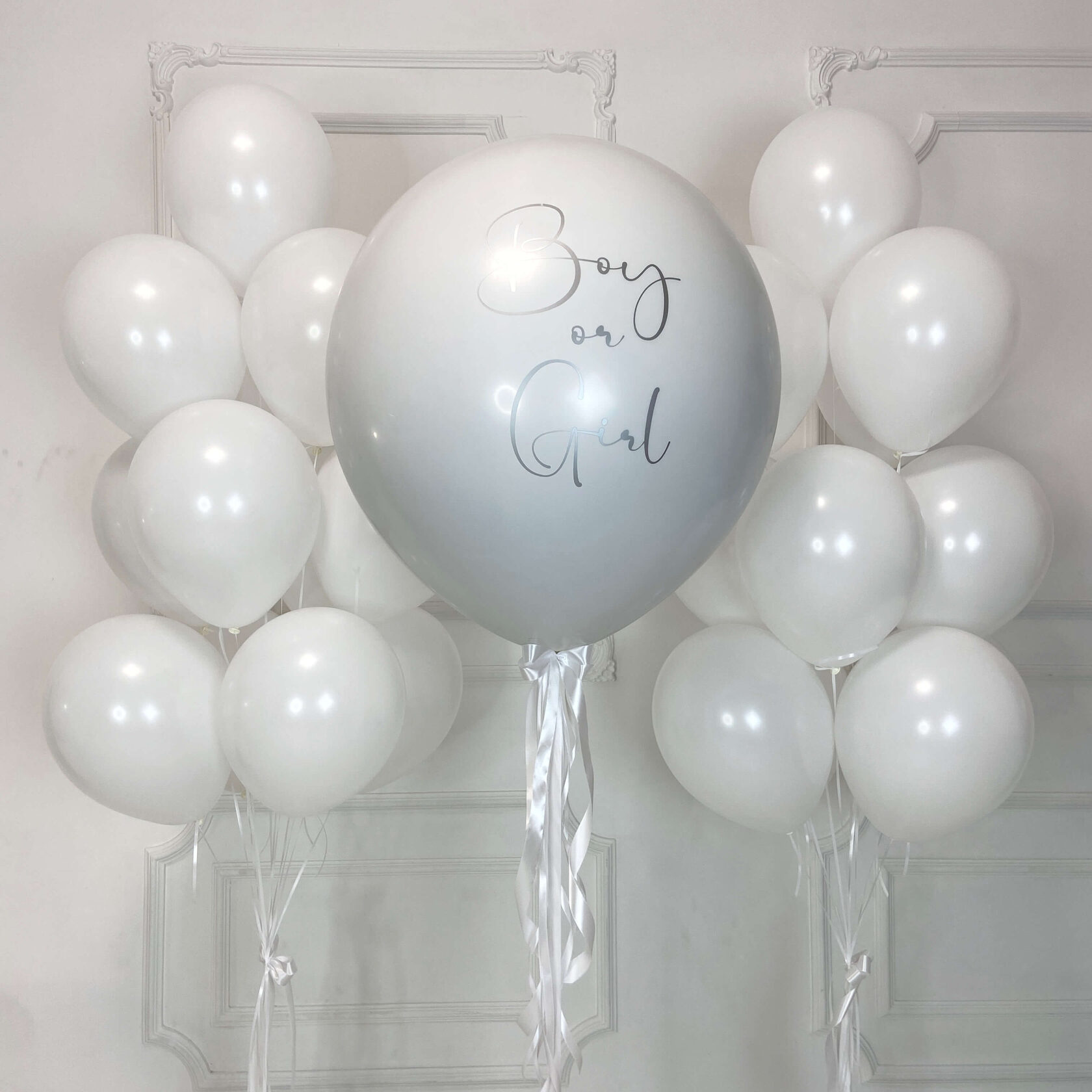 Шары для гендер-пати "White"