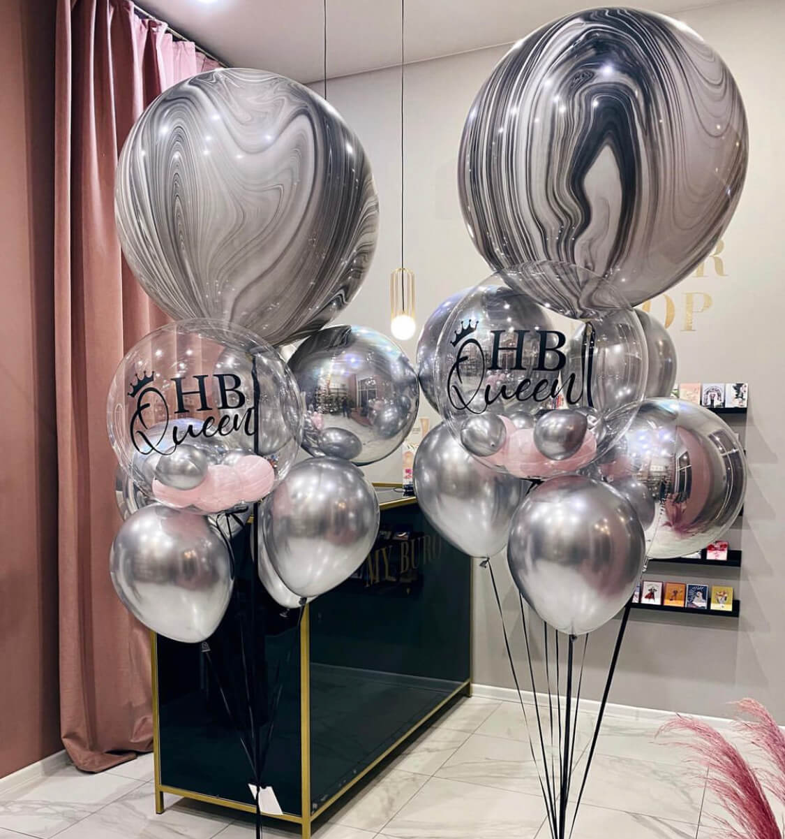 Шары гелиевые на День Рождения "HB Queen"